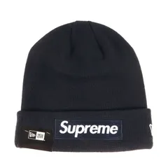 【新品】Supreme シュプリーム ビーニー ネイビー 紺 サイズ:FREE | NEW ERA ボックスロゴ ニット ビーニー (Box Logo Beanie) | ブランド 帽子 ニットキャップ | コラボ 別注【メンズ】