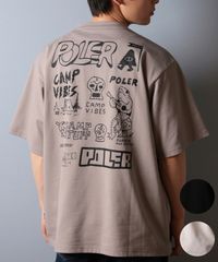 【ムラスポ公式】新品 POLER ポーラー 半袖 Tシャツ メンズ ビッグシルエット 吸湿速乾 259MCV0017 ムラサキスポーツ限定