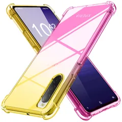 グラデーション色 薄型 ケース 軽量 ケース tpu ケース 耐衝撃 XQ-BT44 クリア SOG04 SO-52B 用 用 用 スマホケース 透明 Lite 米軍MIL規格取得 おしゃれ iii 黄変防止防塵一体型 10 人気 エクスペリア 10 10 I