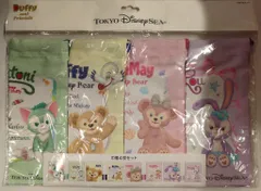 東京ディズニーシー 巾着4枚セット 4人(4色)/Duffy and Friends 2018