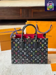 【今日特価】LV Onthego 35cm 圧字 ジャングルバッグ A/B 面スプレー柄