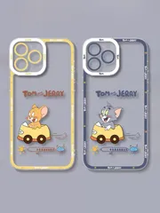 【数量限定】Tom and ケース Jerry ケース アイフォン12pro 用 用 カバー ソフトケース 用 人気 クリア 可愛い 携帯保護カバー pro 透明 iPhone12 ソフト 軽量 トムとジェリー TPU ワイヤレス充電対応 トムとジェリー レン