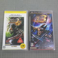 PSP 게임 소프트 몬스터 헌터 포터블 정리해 2점 세트/2nd G PSP the Best/3rd