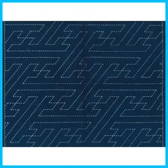 【特価セール】4さや形 24.5x10x0.6cm 藍染め ブルー 刺し子布 コットン ナスカNASKA) 17025