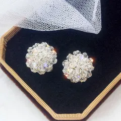 イヤリング ビジュー ブライダル 結婚式 ジュエリー 入学式 韓国 キラキラ