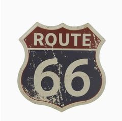 ROUTE66 ヴィンテージ アメリカン雑貨 ブリキ看板 ガレージ ポスター プレート アメリカン 雑貨 アメカジ 標識 道路 インテリア サインプレート  昭和 レトロ アートパネル 壁掛け おしゃれな アンティーク風 ビンテージ ルート66