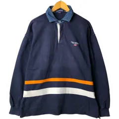 古着 90年代 ラルフローレン Ralph Lauren POLO SPORT ポロスポーツ 長袖 ラガーシャツ USA製 メンズXL相当 ヴィンテージ/eaa583132