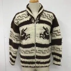 USED 古着 ジャケット、上着 ジャンパー、ブルゾン ジップアップニットジャケット カラーニットジャケット アウター 古着