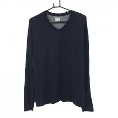 【美品】アディダス 長袖Ｔシャツ 杢ネイビー Vネック ストレッチ メンズ L/G ゴルフウェア adidas