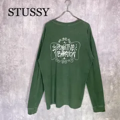『STUSSY』ステューシー (XL) ロゴプリント ロンT
