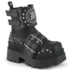 新品未使用⭐️ Demonia デモニア 厚底スニーカー ブーツ黒26cm M8 🔥SALE🔥[取り寄せ]STOMP-18 / black / 厚底スニーカーブーツ