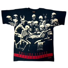 90s ROLLING STONES VOODOO LOUNGE 94/95 Tシャツ Lサイズ スカル 大判プリント ローリングストーンズ ヴードゥーラウンジ  ロックTシャツ バンドTシャツ Vintage ヴィンテージ ビンテージ 骨