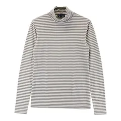 サイズ：1 23区GOLF ニジュウサンクゴルフ  ハイネック長袖Tシャツ ボーダー柄 グレー系 [240101488134] ゴルフウェア レディース ストスト