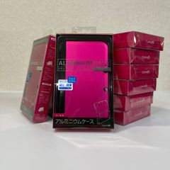 【10個セット】3DSLL用アルミニウムケース ピンク　CA-3DLAC-PK (# M010-240130-001_050)