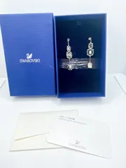 SWAROVSKI/スワロフスキー　ドロップピアス　ロングピアス　クリスタル　ストーン　YY136