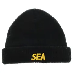 WIND AND SEA ブラックビーニー サイズＦ新品 WIND AND SEA ブラックビーニー サイズF新品