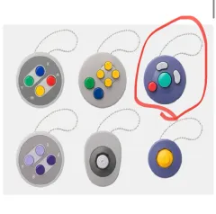 ニンテンドーショップ コントローラ ボタン コレクションです ゲームキューブ ガチャ キーリング 新品