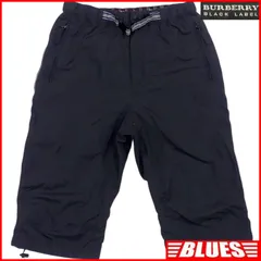 BURBERRY BLACK LABE 廃盤 バーバリーブラックレーベル ハーフパンツ チャコールグレー ナイロン  W28 メンズ ノバチェック バーバリー_ウエスト73cmから77cm一覧←SEULB屋着古← TY3887