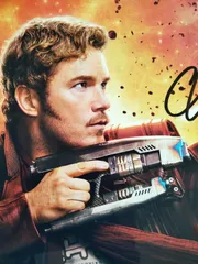 Chris Pratt直筆サイン クリスプラットGotG2 CHRIS PRATT