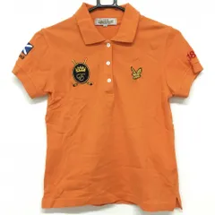 ★特価★ライル＆スコット 半袖ポロシャツ オレンジ 刺しゅう レディース M ゴルフウェア LYLE&SCOTTのサムネイル