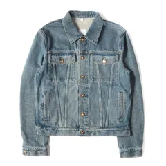 BURBERRY バーバリー ジャケット サイズ:52 近年モデル ヴィンテージ加工 レザー パッチ デニム ジャケット 8019421 Gジャン ジーンズ トラッカー インディゴ アウター カジュアル ブランドのサムネイル