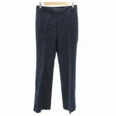 エトロ ETRO リネンパンツ スラックス ストレート センタープレス ストライプ 40 L 紺 ネイビー /GV ■GY19のサムネイル