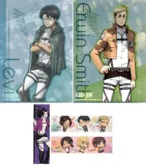 【中古】クリアファイル リヴァイ＆エルヴィン A4クリアファイルセット 「一番くじ 進撃の巨人～飛べ!調査兵団!!～」 G賞