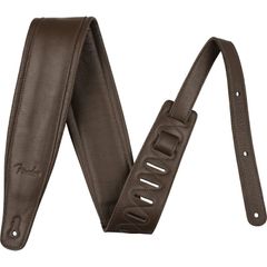 Fender 3.5" Premium Leather Strap, Brown ギター/ベース用ストラップ〈フェンダー〉