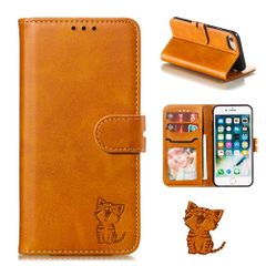 【数量限定】SE 第2世代 第3世代 (SE2 SE3) iPhone 8/7/6/6s 通用ケース手帳型 スマイル 笑顔猫ちゃん Phone スマホケース 携帯カバー ケータイ カード収納 財布付き カードホルダー ベルトマグネット スタンド機能 ネコ 薄型