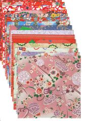 【迅速発送】【 限定】和紙かわ澄 千代紙 友禅和紙 15×15cm 15柄・15枚入 Dセット