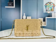 【今日特価】YSL（サンローラン） Kate ラフィア編みチェーンバッグ 送料無料 在庫限定セール価格！