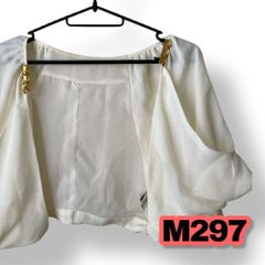 Holiday Lady(ホリデイレディ)　ボレロ　ショート丈　アイボリー色　サイズ記載なし　レディーストップス　管理M297