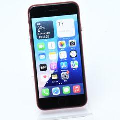 【背面割れ＊動作可】SIMフリー iPhone SE 第３世代 128GB レッド