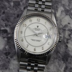 ROLEX デイトジャスト ボイラーゲージ 16014 1985年 ヴィンテージ ロレックス アンティーク 自動巻 ホワイト 白文字盤