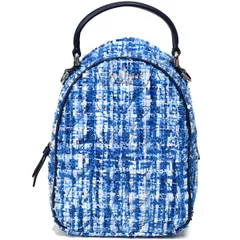 ケイトスペード バッグ katespade ファブリック レザー ブライアー レーン キルティング ツイード ミニ コンバーチブル 3WAY 斜めがけ ショルダー ハンド バッグ リュックサック バックパック ブルーマルチ WKRU6419