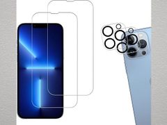 HKKAIS 2+2 枚セット 日本製硝子採用 iphone13 Pro 用 ガラスフィルム 新品 カメラフィルム 強化 ガラス 液晶画面 保護フィルム