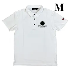 新品 未使用 EarlsCourt アールズコート ゴルフウェア ロゴポロシャツ LOGO 半袖 メンズ かっこいい EC-G040  Mサイズ
