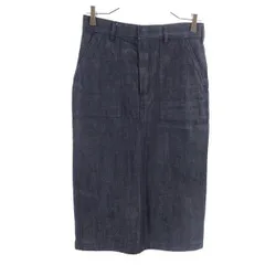 ハイク デニム ミディスカート サイズ1 ブラック 中古・古着通販】HYKE (ハイク) DENIM MIDI SKIRT ブラック