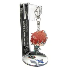 【中古】キーホルダー・マスコット(キャラクター) 観音坂独歩 スタンド付き“ジャンピンク”アクリルキーホルダー 「ヒプノシスマイク-Division Rap Battle-×TANITA CAFE」