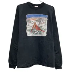 Hanes プリントスウェット トレーナー ヘインズ XL ブラック プルオーバー 古着卸 アメリカ仕入 a611-6492のサムネイル