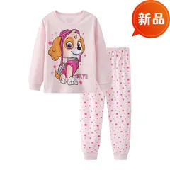 新品 女の子用 パウパトロール 長袖パジャマ 上下セット 100cm-130cm 綿 ルームウェア ハロウィン 可愛い キャラクター服