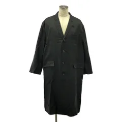 COMME des GARCONS HOMME / コムデギャルソンオム | AD1994 | 90s 田中オム ツイルナイロン チェスターコート | M | ブラック | メンズ