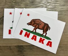 全ての田舎っ子に捧げるINAKAステッカー 三枚入り