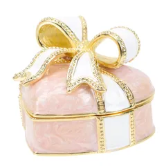 ヴィンテージ ヴィンテージ ジュエリー ボックス ストレージ イヤリング ハート 宝石箱 ホルダー ブレスレット 小物入れ ジュエリーボックス NUOLUX