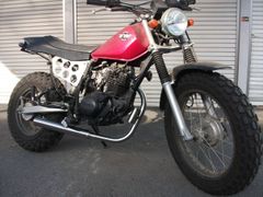 TW200／225専用マフラーステンレス製スラッシュカット新品未