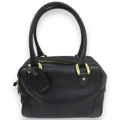 【美品】J&M DAVIDSON ハンドバッグ スタッズ オールレザー ブラック ジェイアンドエムデヴィッドソン J&M DAVIDSON ハンドバッグ