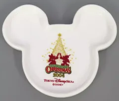 【中古】皿・ボウル ミッキー＆ミニー スーベニアプレート 「ハーバーサイド クリスマス 2004」 東京ディズニーシー限定