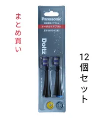 パナソニック Panasonic ドルツ 替えブラシ EW0810-K ブラック 黒 トータルケアブラシ （2本入） ×12個　合計24本