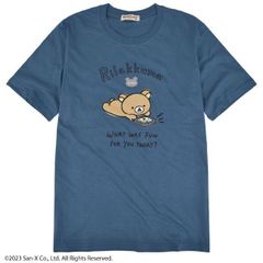 リラックマ サンエックス Tシャツ 半袖 トップス プリント San-X Bブルーストーン 春夏