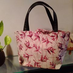 着物　トート型手さげバッグ（小）紐付き